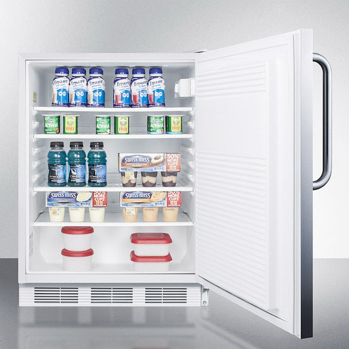 Accucold 24" Wide Built-In All-Refrigerator, ADA Compliant - FF7LWBISSTBADA