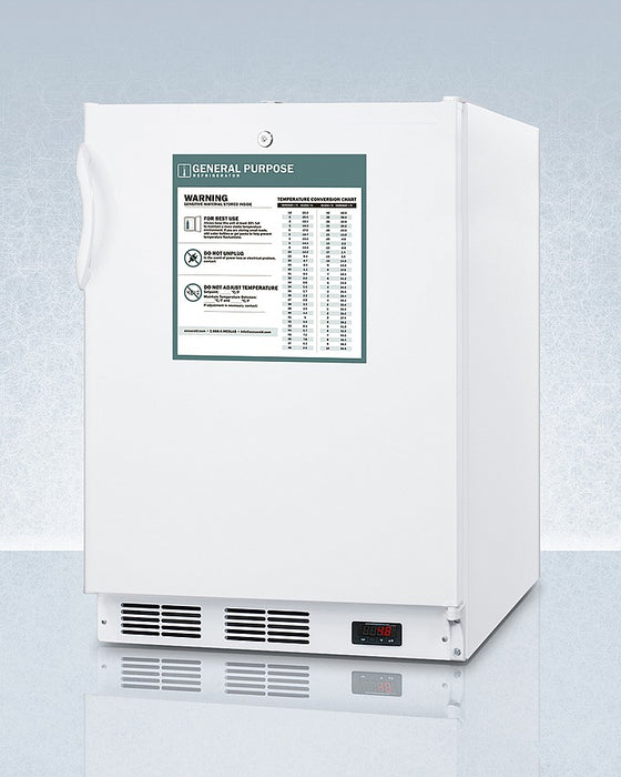 Accucold 24" Wide Built-In All-Refrigerator, ADA Compliant - FF7LWBIADAGP