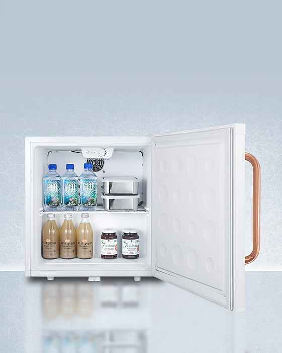 Accucold Compact All-Refrigerator with Antimicrobial Pure Copper Handle - FFAR23LTBC