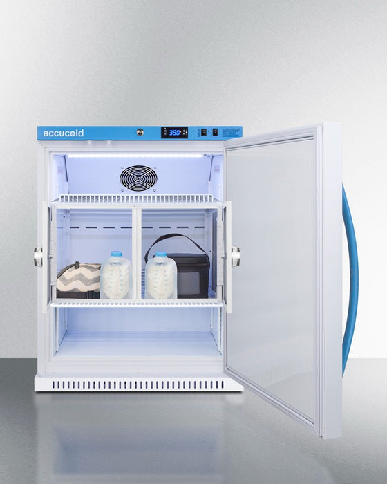 Accucold 6 Cu.Ft. Momcube Breast Milk Refrigerator, ADA Height - MLRS62BIADAMCLK