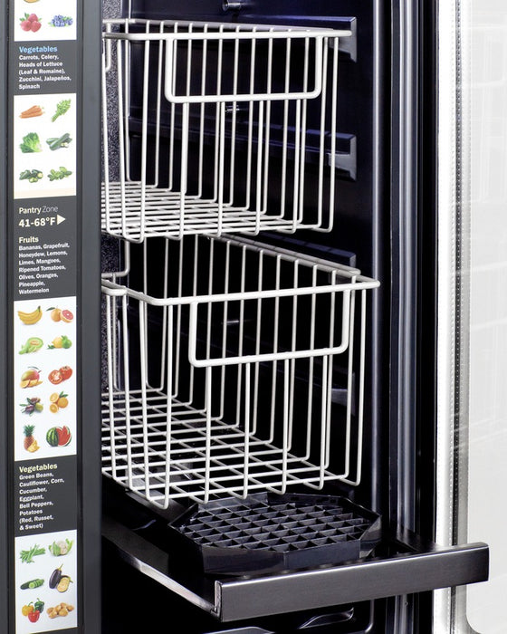 Accucold 24" Built-In Dual-Zone Produce Refrigerator, ADA Compliant - ALFD24WBVPANTRY