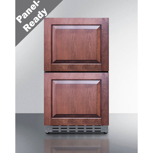 Accucold 18" Wide 2-Drawer All-Refrigerator, ADA Compliant (Panels Not Included) - ADRD18PNR