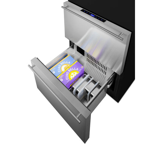 Accucold 24" Wide Outdoor 2-Drawer Refrigerator-Freezer ADA Compliant - ADRF244OS