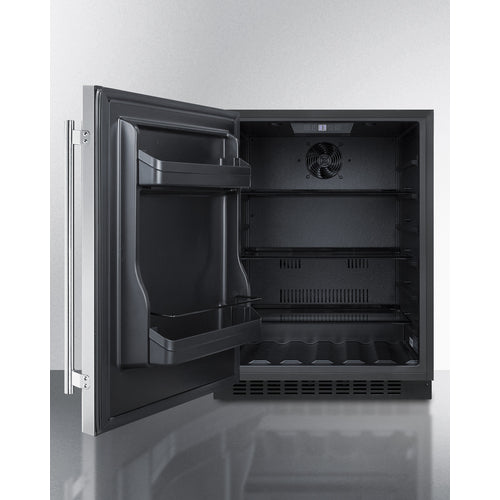 Accucold 24" Wide Built-In All-Refrigerator ADA Compliant - AL54CSSLHD