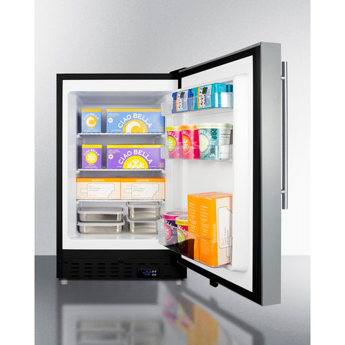 Accucold 21" Wide Built-In All-Freezer ADA Compliant - ALFZ37BSSHV