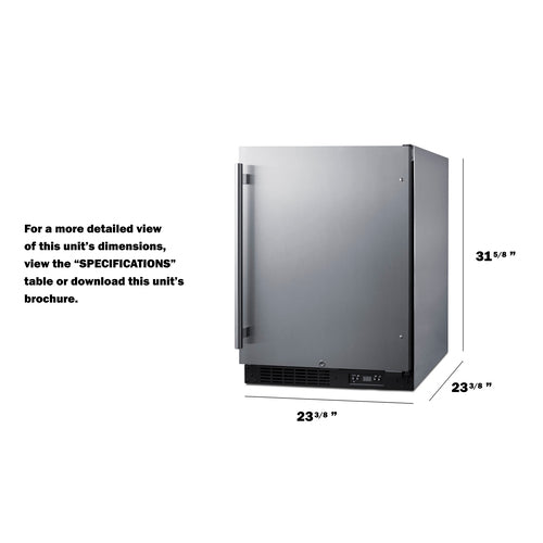 Accucold 24" Wide Built-In All-Freezer ADA Compliant - ALFZ51CSS