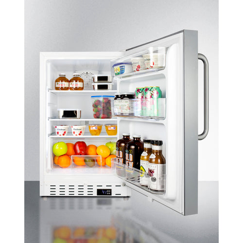 Accucold 21" Wide Built-In All-Refrigerator ADA Compliant - ALR46WCSS