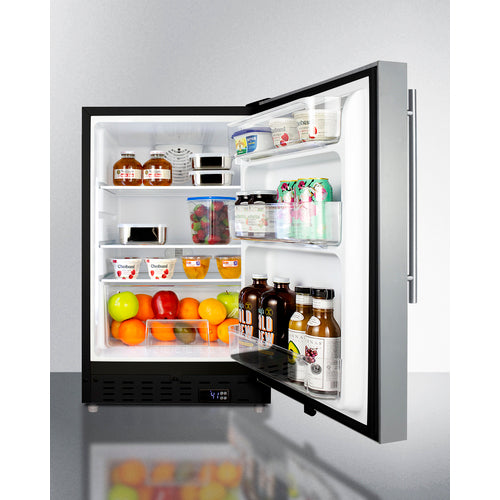 Accucold 21" Wide Built-In All-Refrigerator ADA Compliant - ALR47BCSSHV