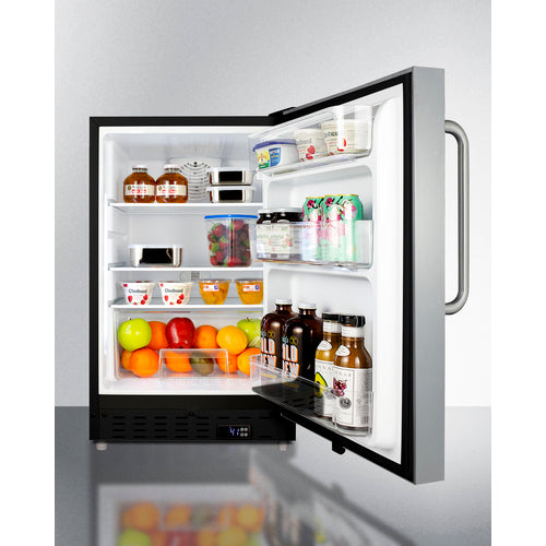 Accucold 21" Wide Built-In All-Refrigerator ADA Compliant - ALR47BSSTB