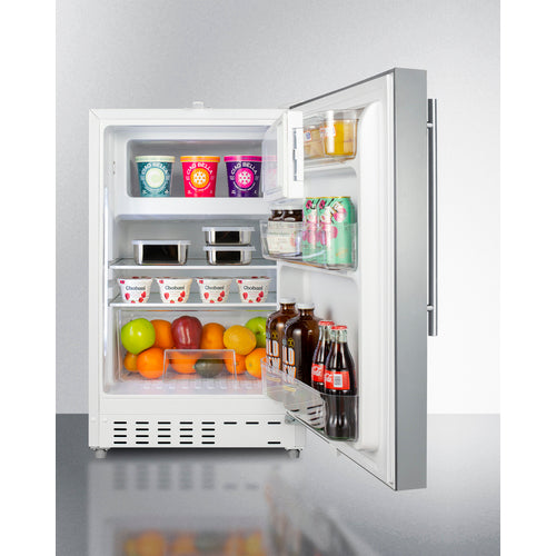 Accucold 21" Wide Built-in Refrigerator-Freezer ADA Compliant - ALRF48SSHV