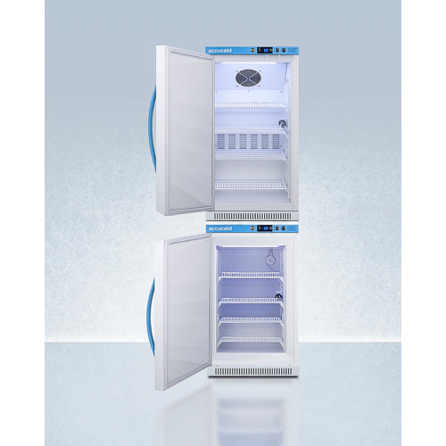 Accucold 20" Wide Performance Series All-Refrigerator/All-Freezer - ARS32PVBIADA-AFZ2PVBIADASTACKLHD