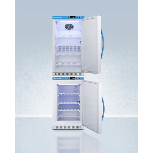 Accucold 20" Wide Performance Series All-Refrigerator/All-Freezer - ARS32PVBIADA-AFZ2PVBIADASTACK