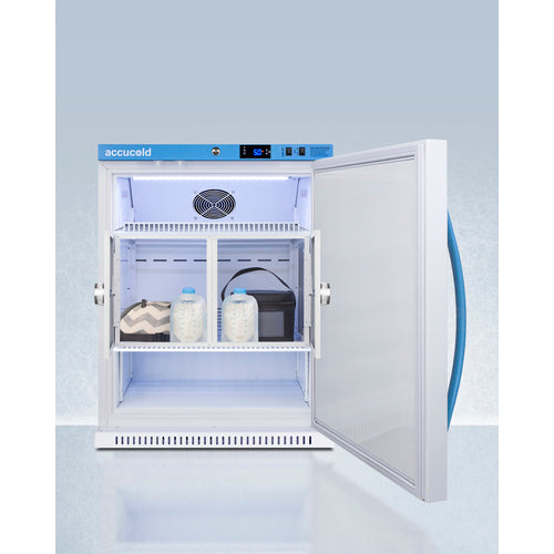 Accucold MOMCUBE™ Breast Milk Fridge 6 Cu.Ft. ADA Height Locking Compartments - ARS62MLMCBIADALK
