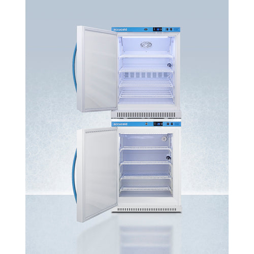 Accucold 24" Wide Performance Series All-Refrigerator/All-Freezer - ARS6PV-AFZ5PVBIADASTACKLHD