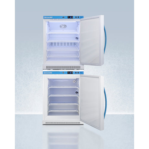 Accucold 24" Wide Performance Series All-Refrigerator/All-Freezer - ARS6PV-AFZ5PVBIADASTACK