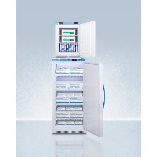 Accucold 24" Wide All-Refrigerator/All-Freezer Combination - ARS8PV-FS30LSTACKMED2