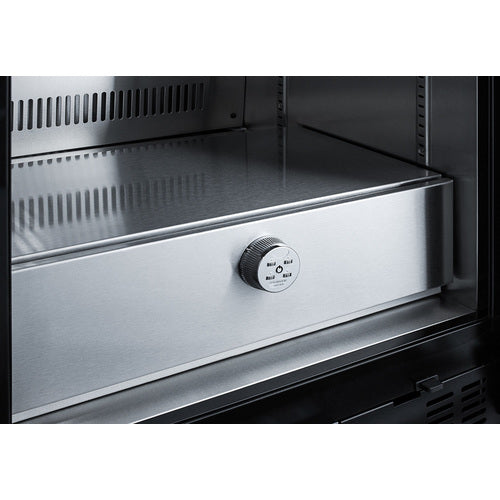 Accucold Beverage Center Cooler 5 Cu.Ft. 24" Wide Glass Door - SCR610BL