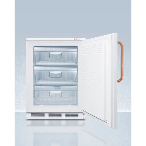 Accucold 24" Wide All-Freezer with Antimicrobial Pure Copper Handle - VT65MLTBC